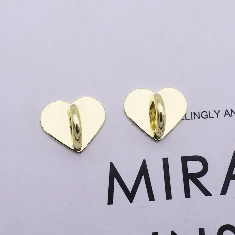 1/5PCS 2/2.4/2.5CM Cute Adhesive Metal Heart Sun Bow Phone Charm Holder Sticking Hooks Phone Case Finger Ring Buckle Accessory