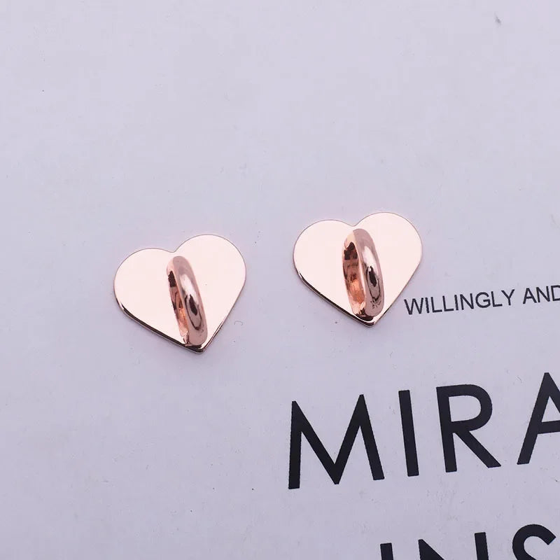 1/5PCS 2/2.4/2.5CM Cute Adhesive Metal Heart Sun Bow Phone Charm Holder Sticking Hooks Phone Case Finger Ring Buckle Accessory