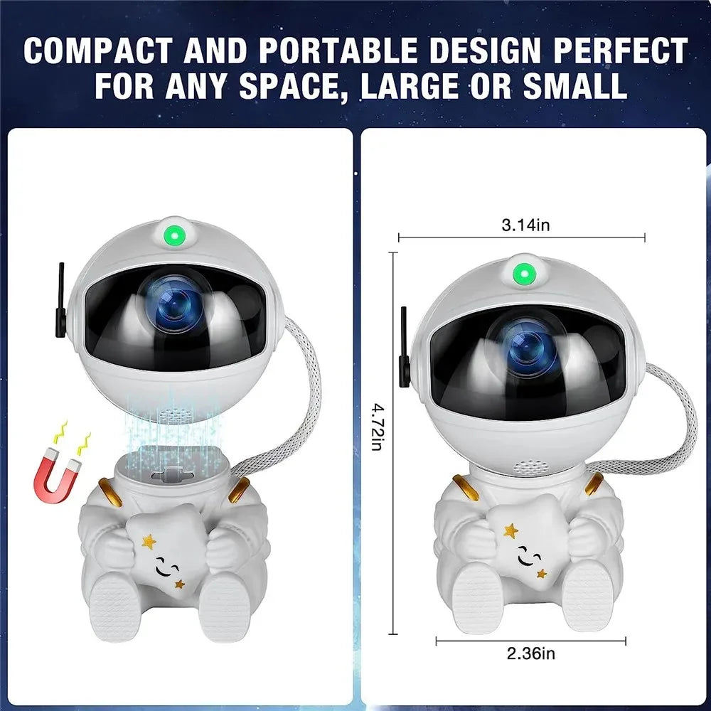 Galaxy Star Projector Night Light Astronaut Space Ceiling LED Lamp for Bedroom Home Decor Kids Gift - Starry Nebula Projector