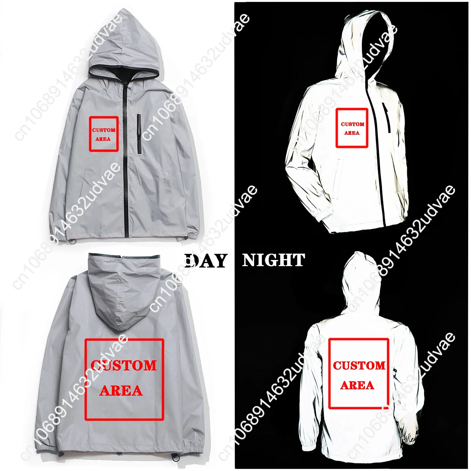 Army 75th Ranger Veteran Reflective Jacket Mens Womens Coat Hooded Windbreaker Runing Pocket Jackets Zipper Customized Hoodie