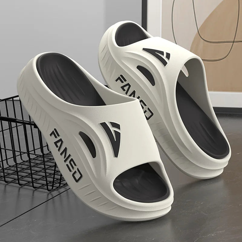 Slippers for women, indoor home, summer simple new style, soft bottom, anti slip bathroom, shower, cool slippers for men
