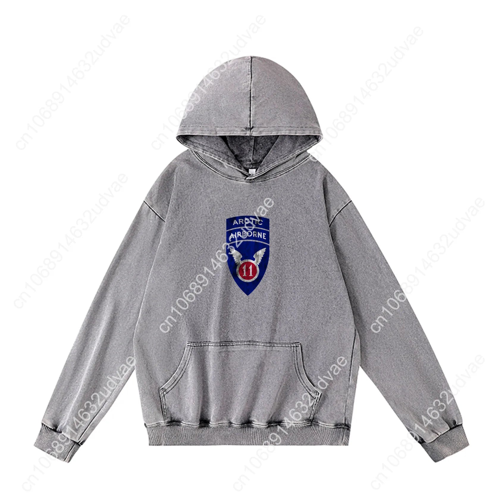 11th Airborne Division Patch Arctic Angels Hoodies Retro Hooded Sweatshirt Man Woman Teenager Vintage Pullover Customized Tops