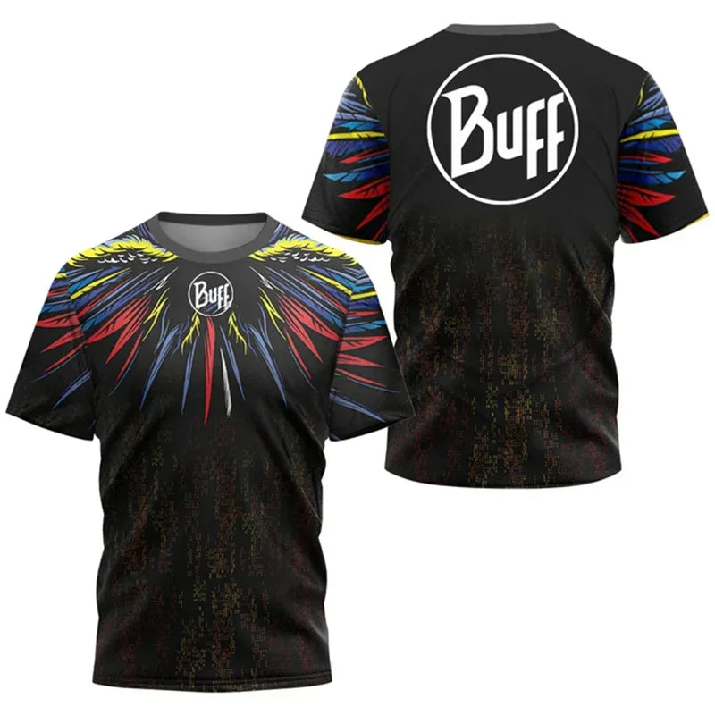 Men's tennis shoe printed T-shirt, quick drying short sleeved shirt, breathable, round neck, outdoor sports, summer
