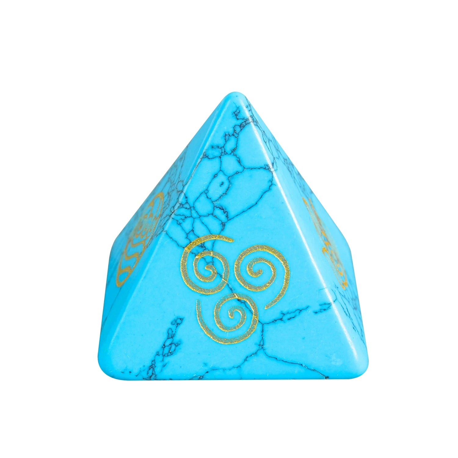 2025 Hot sales Natural Crystal Quartz Amethyst Gem Pyramid Four Element Air Water Fire Earth Symbol Energy Jewelry Healing Stone