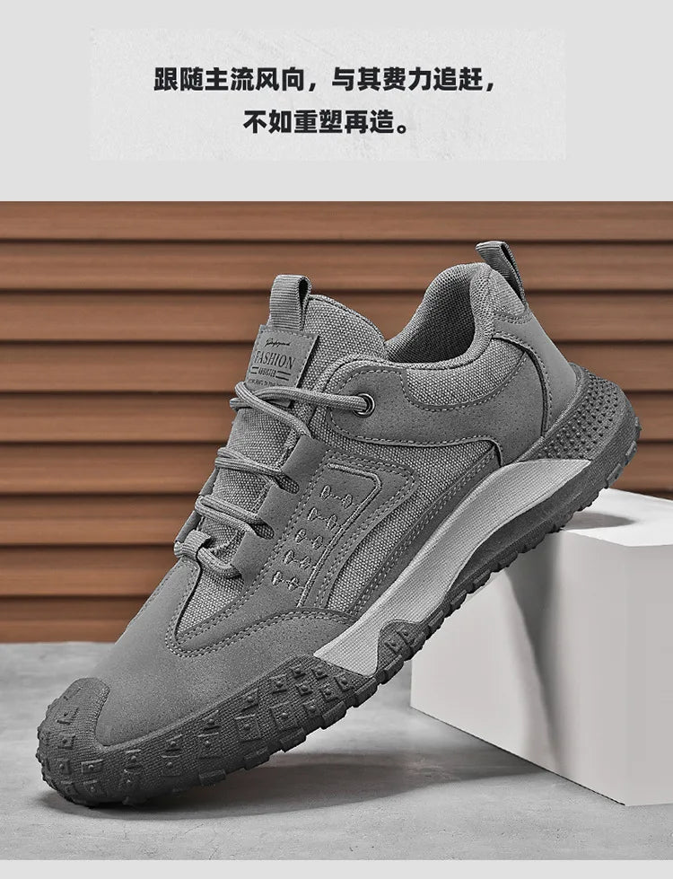 Men's shoes summer new breathable labor protection shoes men's anti-slip wear site work sports leisure hiking shoes