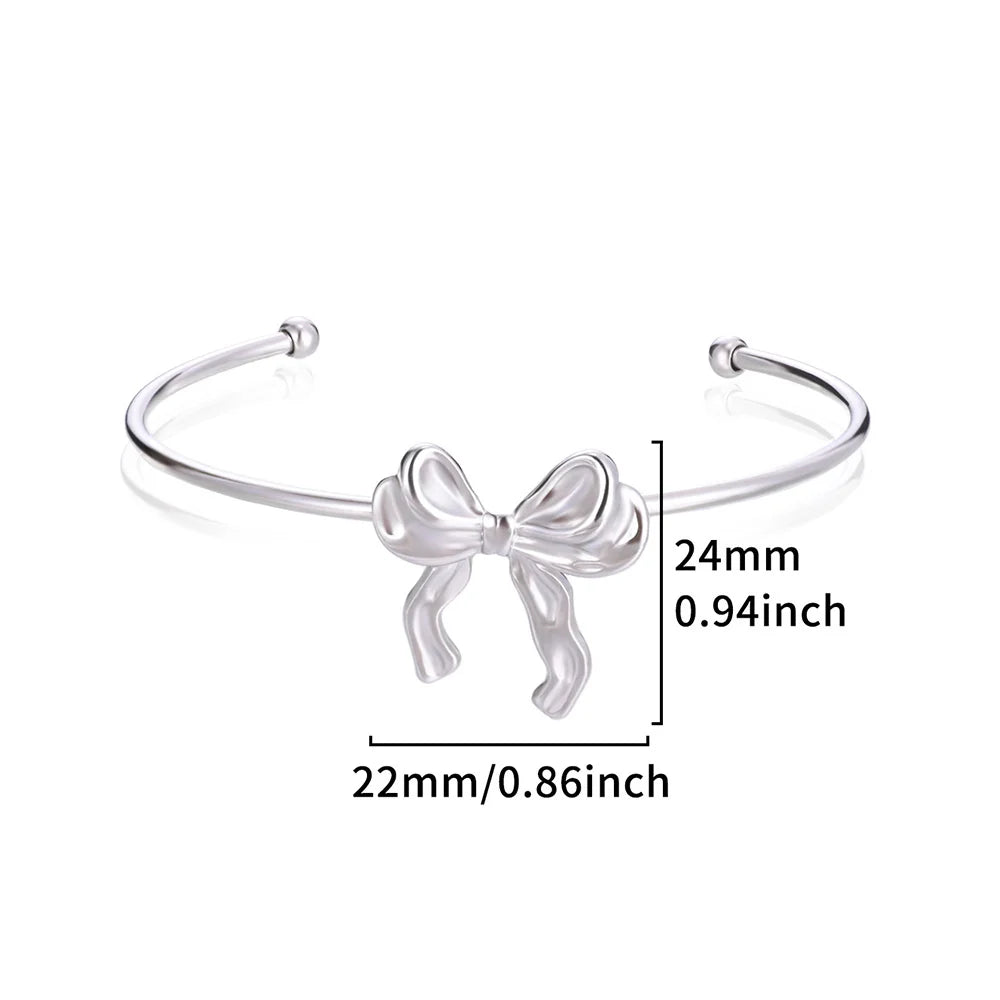 Exquisite Classic Bump Pattern Openning Bangles Bracelet For Women Cuff Bracelet Gold Color Stainless Steel Hand Ornament Gift