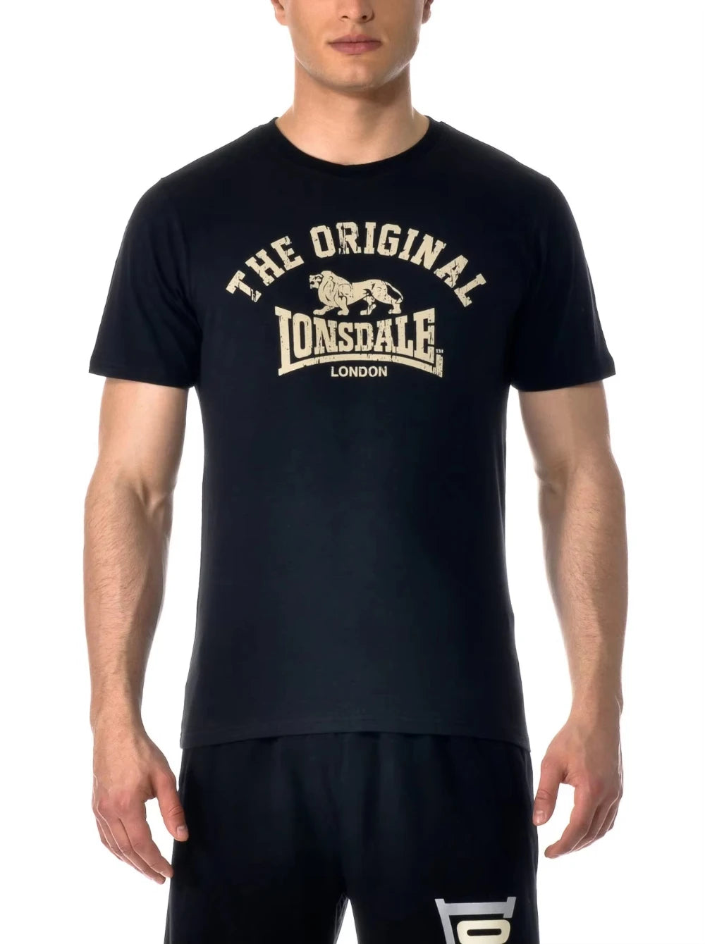 Summer Loose and Comfortable Streetwear Oversize Tee Shirt Men Clothing moto Men's T Shirt Lion Lonsdale Printed Short Sleeved
