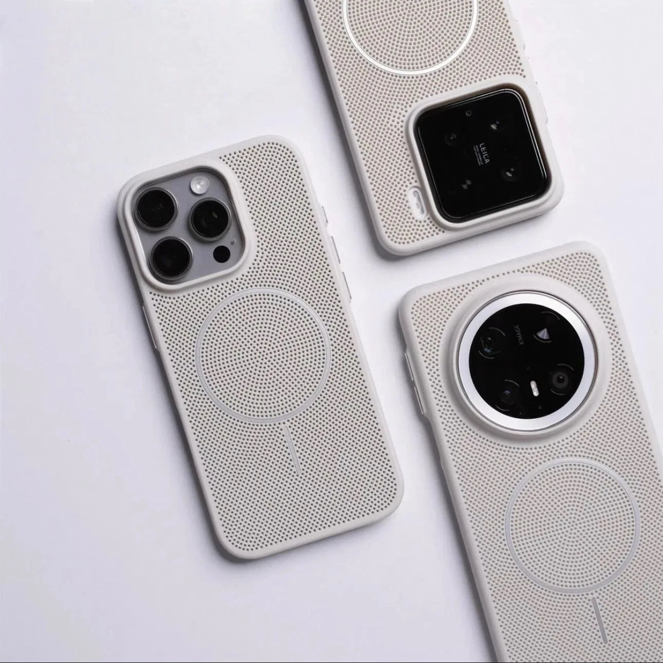 Luxury Cooling Mesh Breathable For Magsafe Magnetic Case For iPhone 16 15 14 13 12 11 Pro Max Plus Wireless Charging Hard Cover