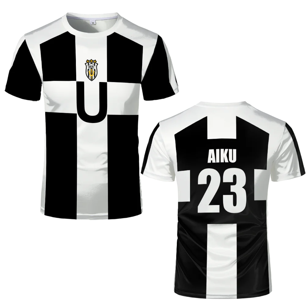 Summer 3D Printing Futsal & Football Motif VL Replika Anime Ubers Blue Lock Full Print Cosplay T-shirt Unisex