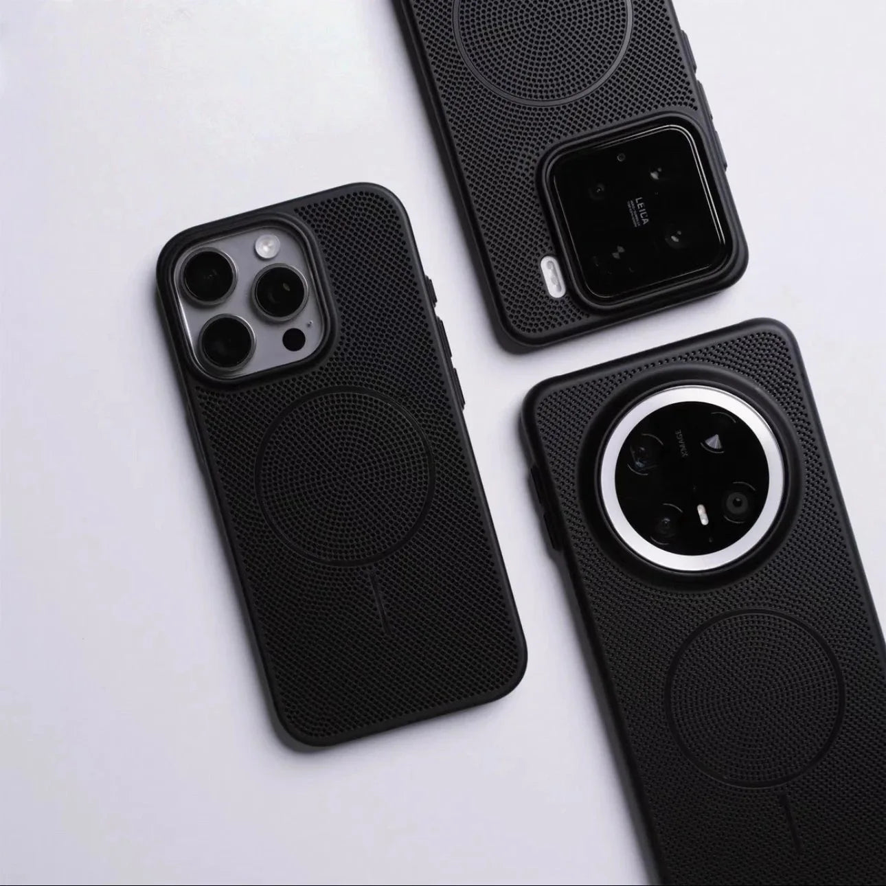 Luxury Cooling Mesh Breathable For Magsafe Magnetic Case For iPhone 16 15 14 13 12 11 Pro Max Plus Wireless Charging Hard Cover