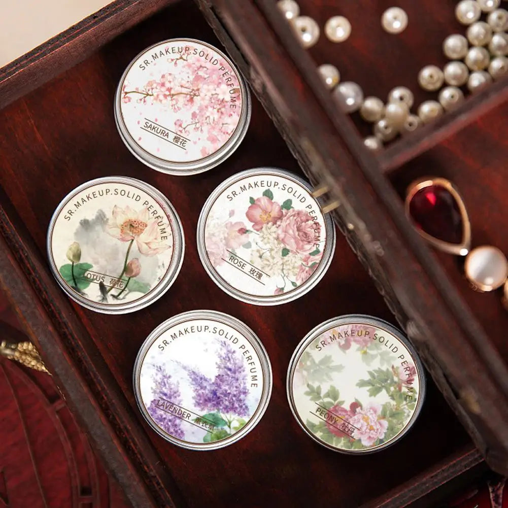 New Solid Perfume For Women Portable Balm Long-lasting Fragrances Fresh Elegant Female Perfumes Body Aroma Women Girl Gifts