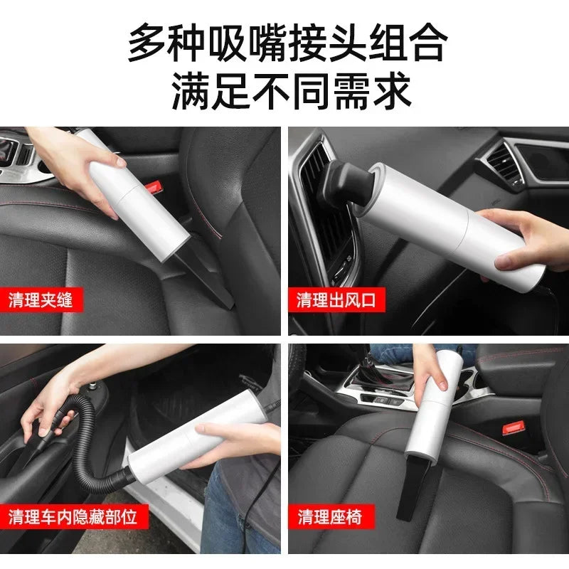 Full New 12V Car Vacuum Cleaner Portable Handheld Vacuum Cleaner 120W Powerful Suction Mini Handheld Auto Vacuum Cleaner For Hom