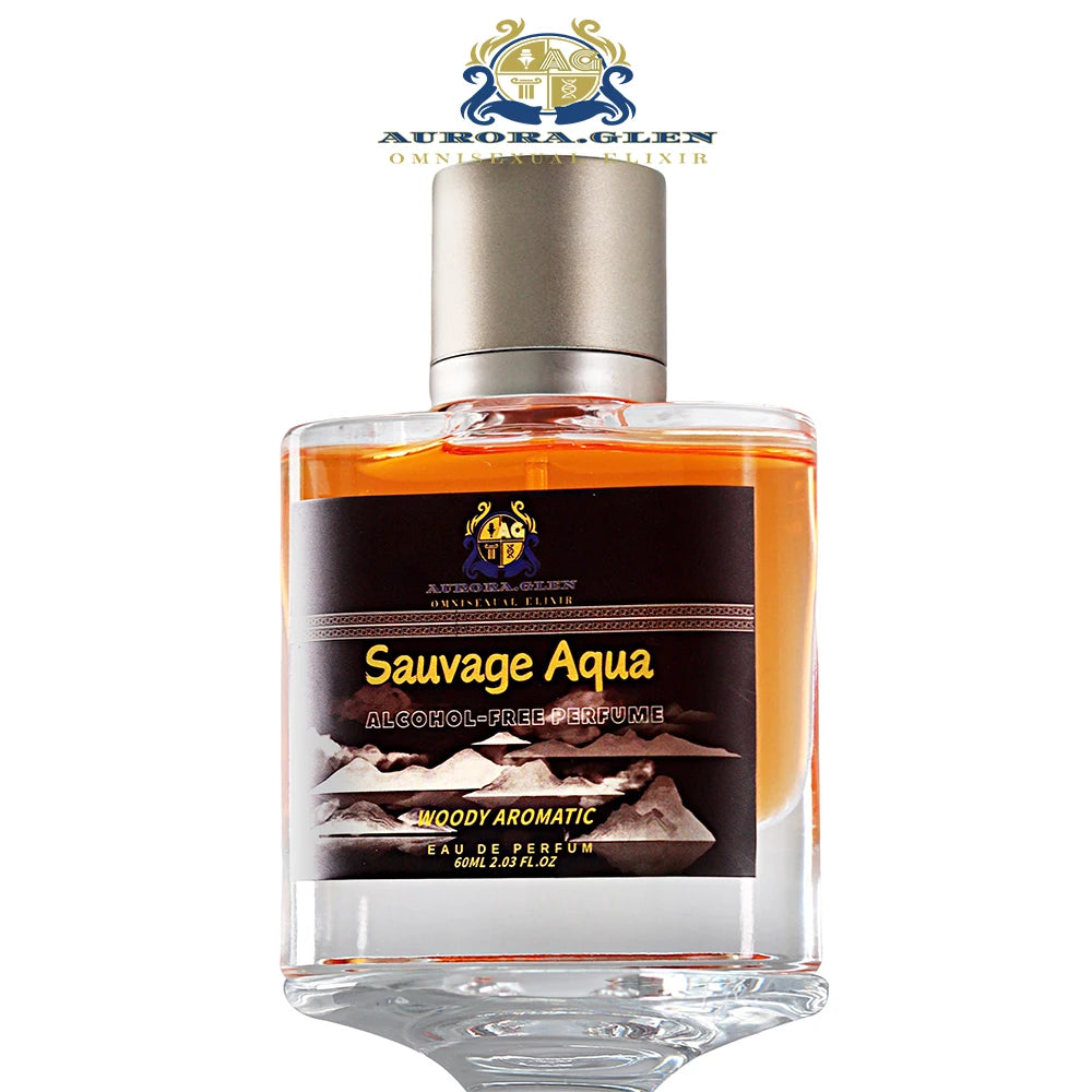 Alcohol-Free Perfume SAUVAGE AQUA Men's Perfume Spicy Woody Fragrance with Black Pepper Bergamot Lavender Patchouli EDP 50ml
