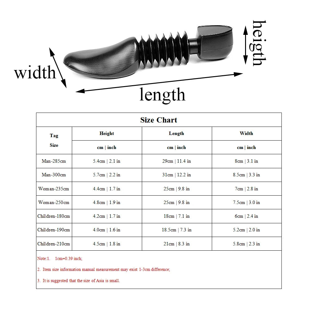 Practical Adjustable Shoe Tree Men Women Plastic Shoe Stretcher Shoe Shaper Shoes Organizers Boot Holder Lasts For Footwear Man