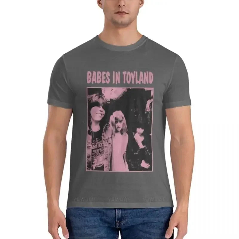 mens t-shirts cotton teeshirt Babes In Toyland Pink Classic T-Shirt men t shirts Men's cotton t-shirt