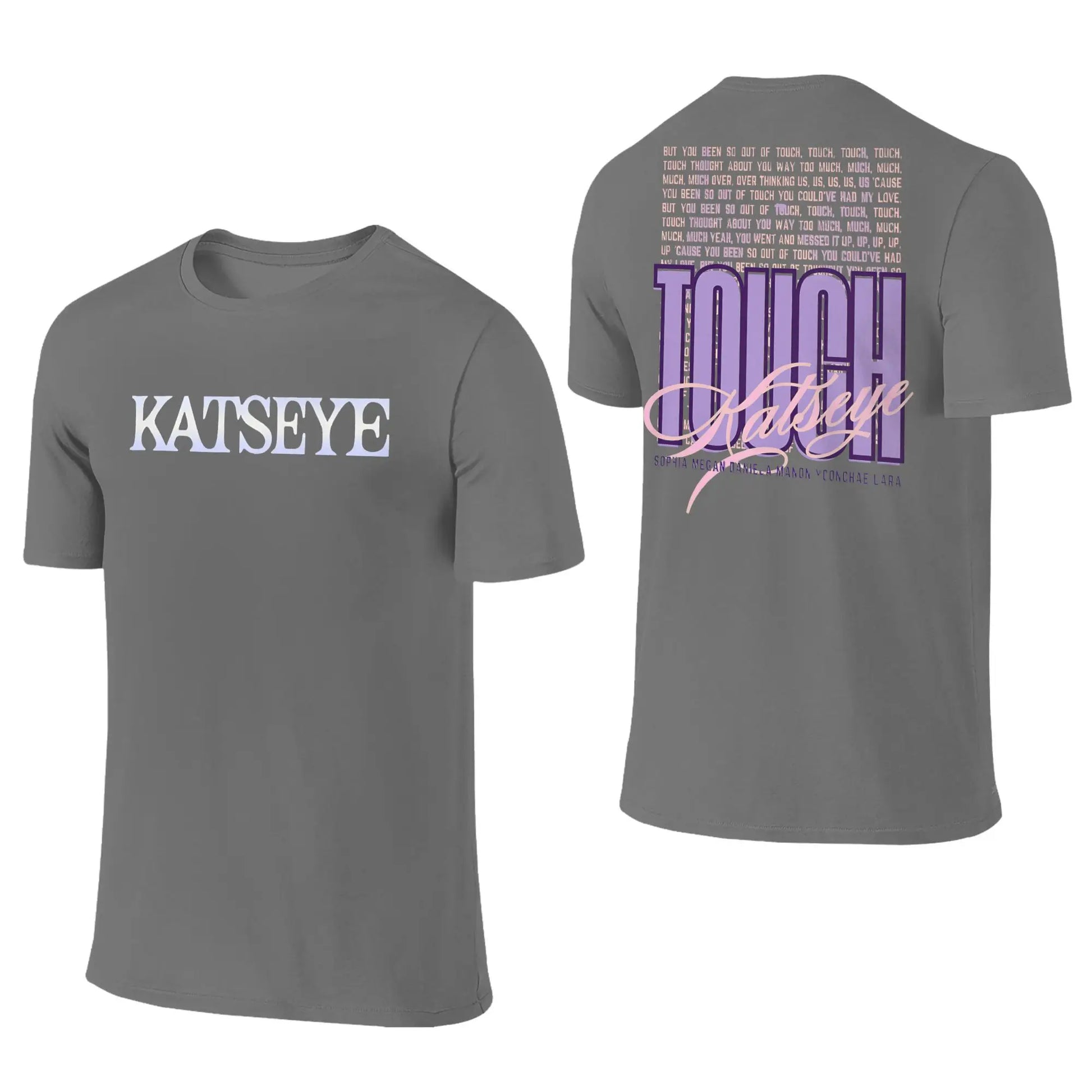 Touch Katseye T-Shirt Summer  Y2K Funny T Shirts Cotton Popular Tshirt For Man Short-Sleeve Casual Tees
