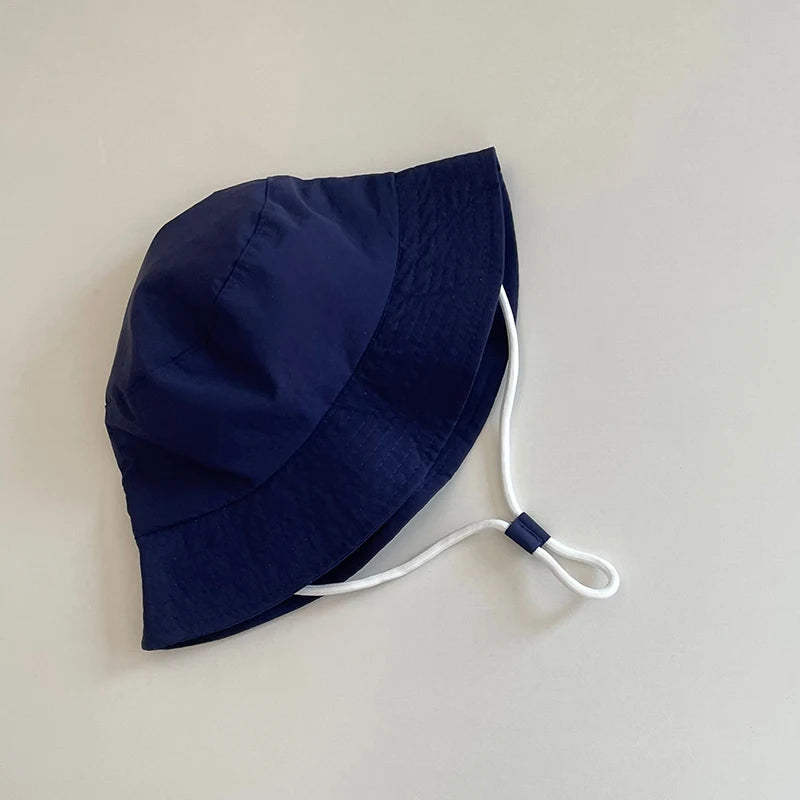 Cotton Kids Hats Baby Toddler Children Solid Bucket Caps Boys Girls Soft Breathable Outing Sun Hats Summer Chic Panama Caps 1-6Y