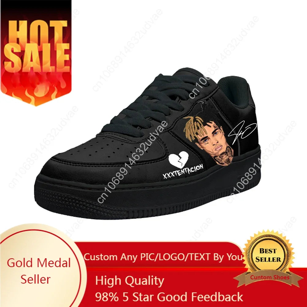 X-XXXTentacions Casual Shoes Platform Sneakers Mens Womens Teenager Flats Sneaker Custom Made Shoe 3D Kateboarding Footwear
