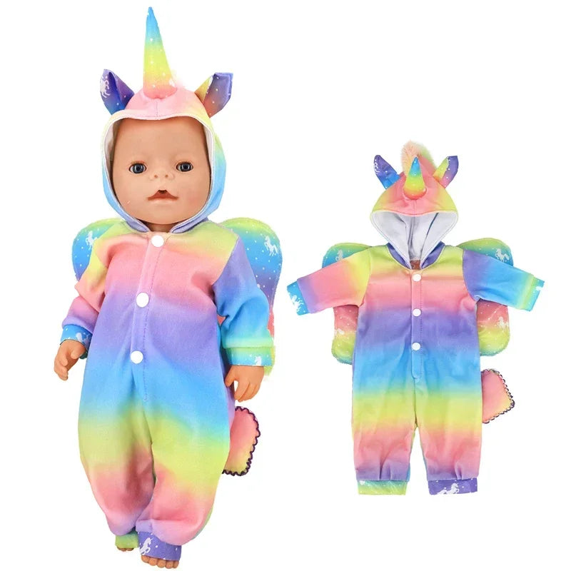 Reborn Baby Doll Clothes 40 cm Hat Set For Baby Dolls Rompers Toys Outwear Children Girl Gifts