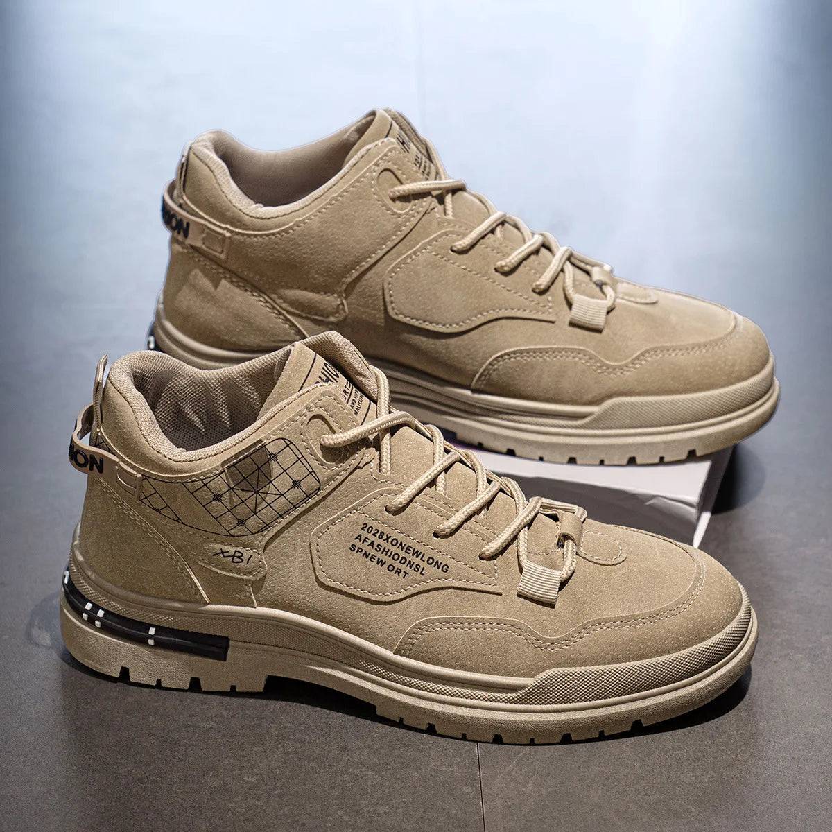 New high-top Martin boots anti-slip wear-resistant work shoes increase wear-resistant thick soled outdoor mountaineering shoes