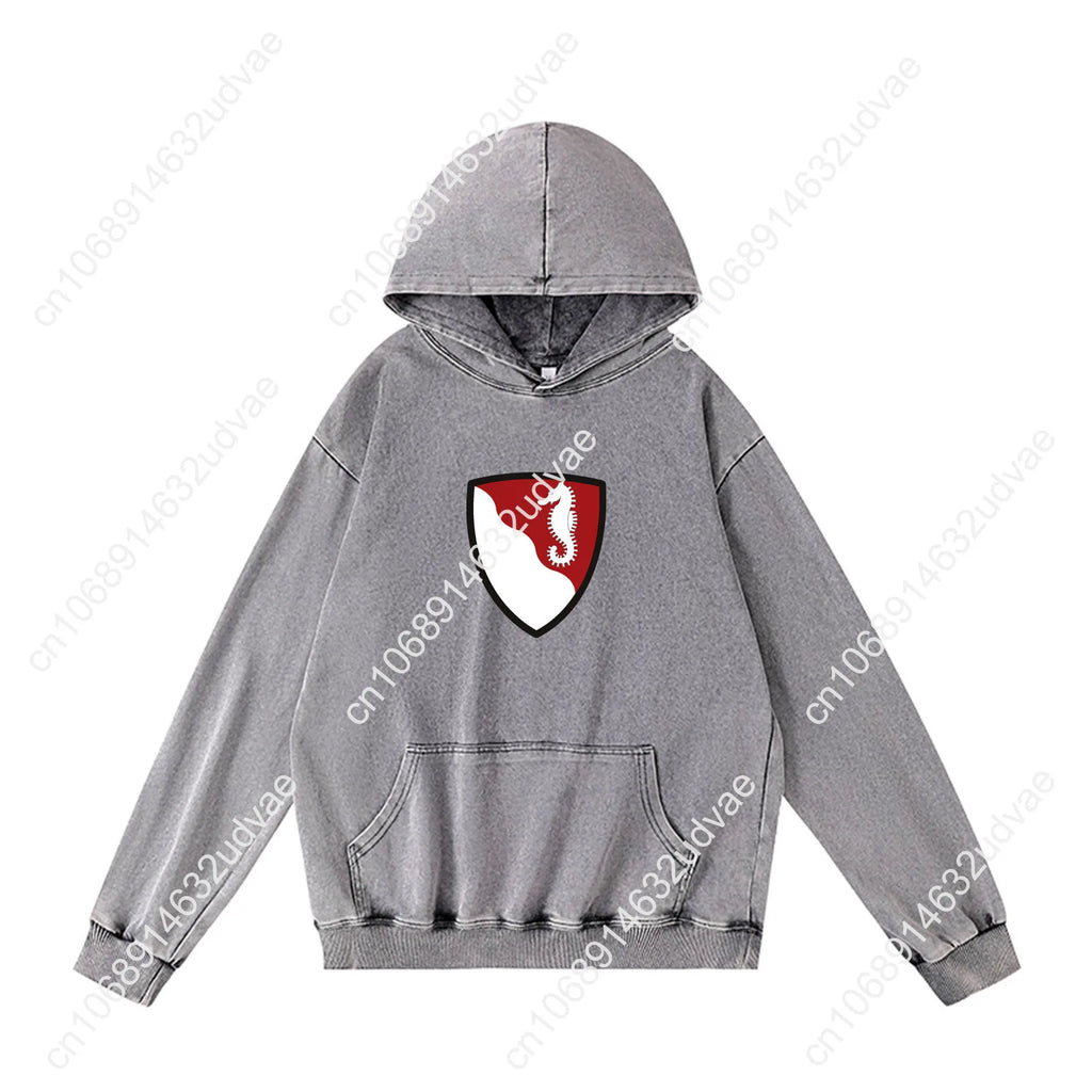 36th Engineer Brigade Hoodies Retro Hooded Sweatshirt Man Woman Teenager Vintage Pullover Sweat Shirt with Customized Tops