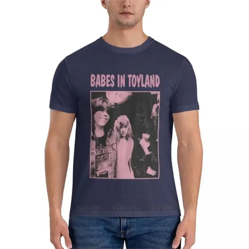 mens t-shirts cotton teeshirt Babes In Toyland Pink Classic T-Shirt men t shirts Men's cotton t-shirt