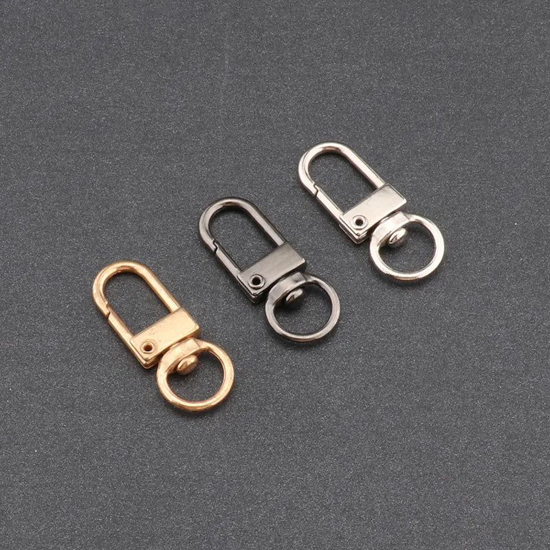 10pcs 33mm Metal Lobster Claw Clasps Swivel Lanyards Trigger Snap Hooks for DIY Bag Key Chains Rings Connector Jewelry Making