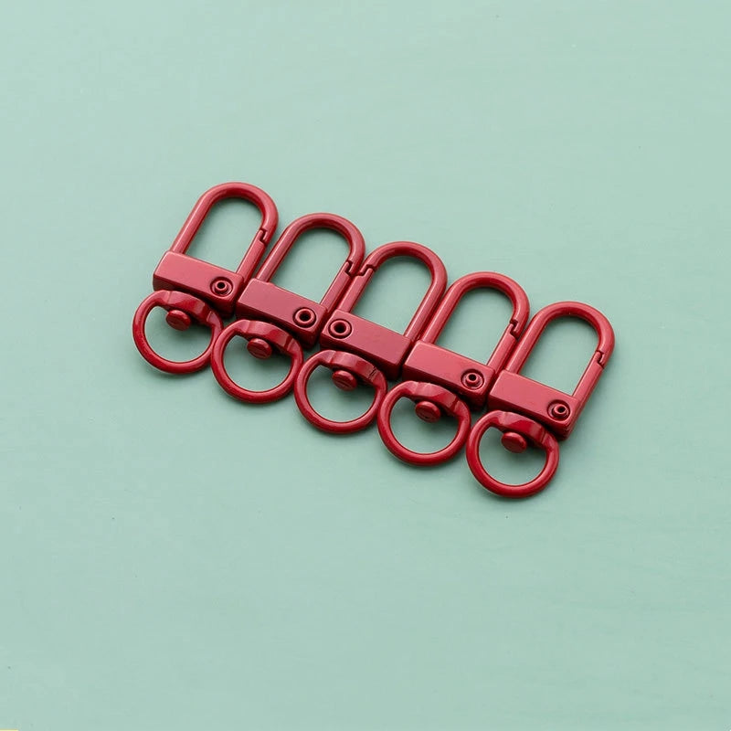 10pcs 33mm Metal Lobster Claw Clasps Swivel Lanyards Trigger Snap Hooks for DIY Bag Key Chains Rings Connector Jewelry Making