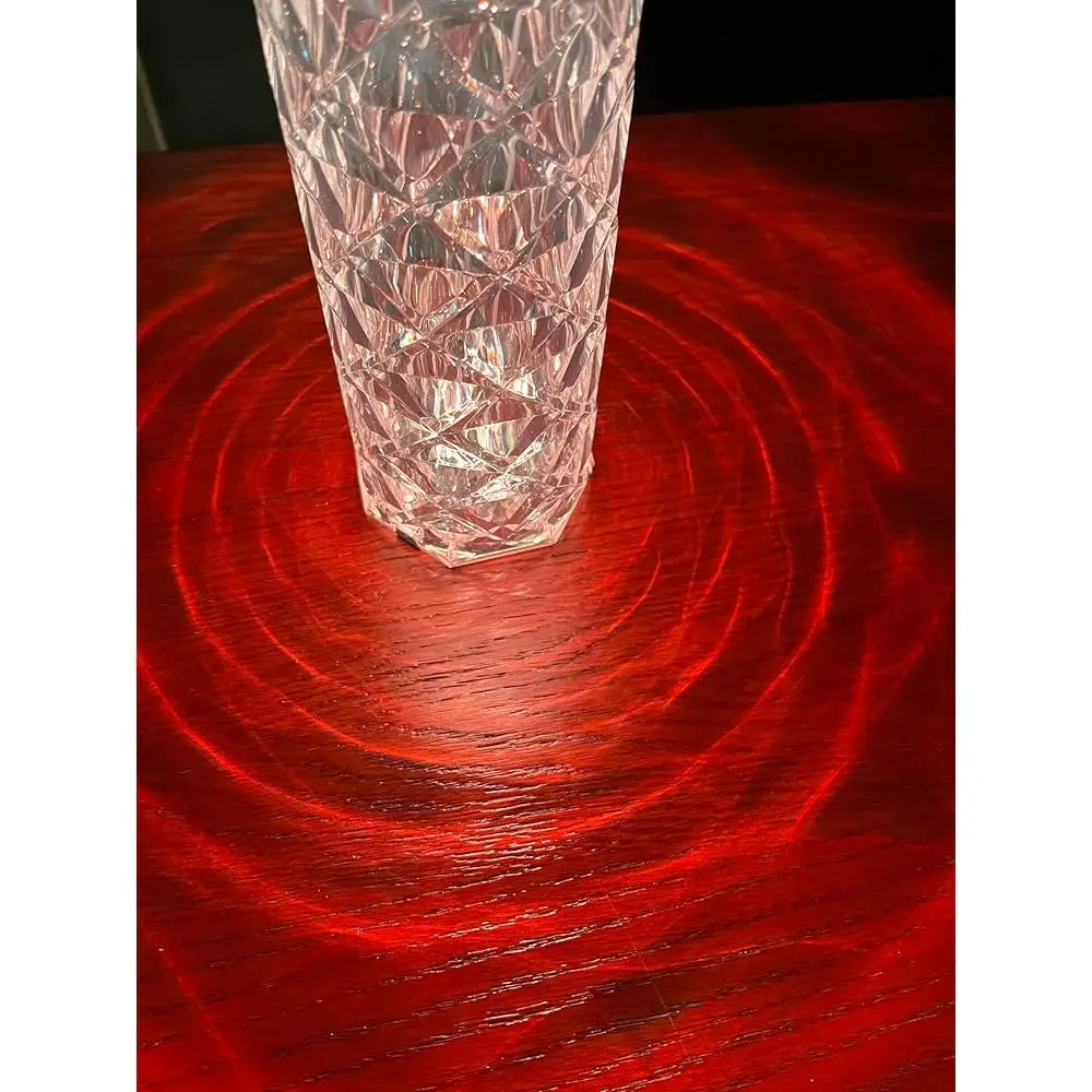 Remote &Touch Control Crystal Table Lamp 3 White And 16 Rgb Color Atmosphere Light,Romantic Led Rose Diamond For Living Room