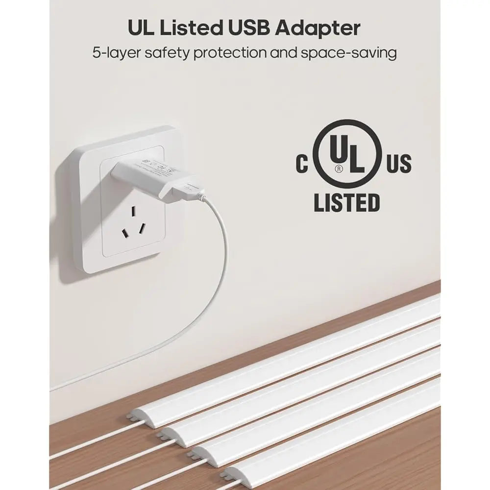 Plug-In Under Cabinet Lights, 12Inch Ultra Thin Led Dimmable Closet Lights With Memory Function, 3 Color Temperature Under