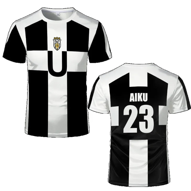 Summer 3D Printing Futsal & Football Motif VL Replika Anime Ubers Blue Lock Full Print Cosplay T-shirt Unisex