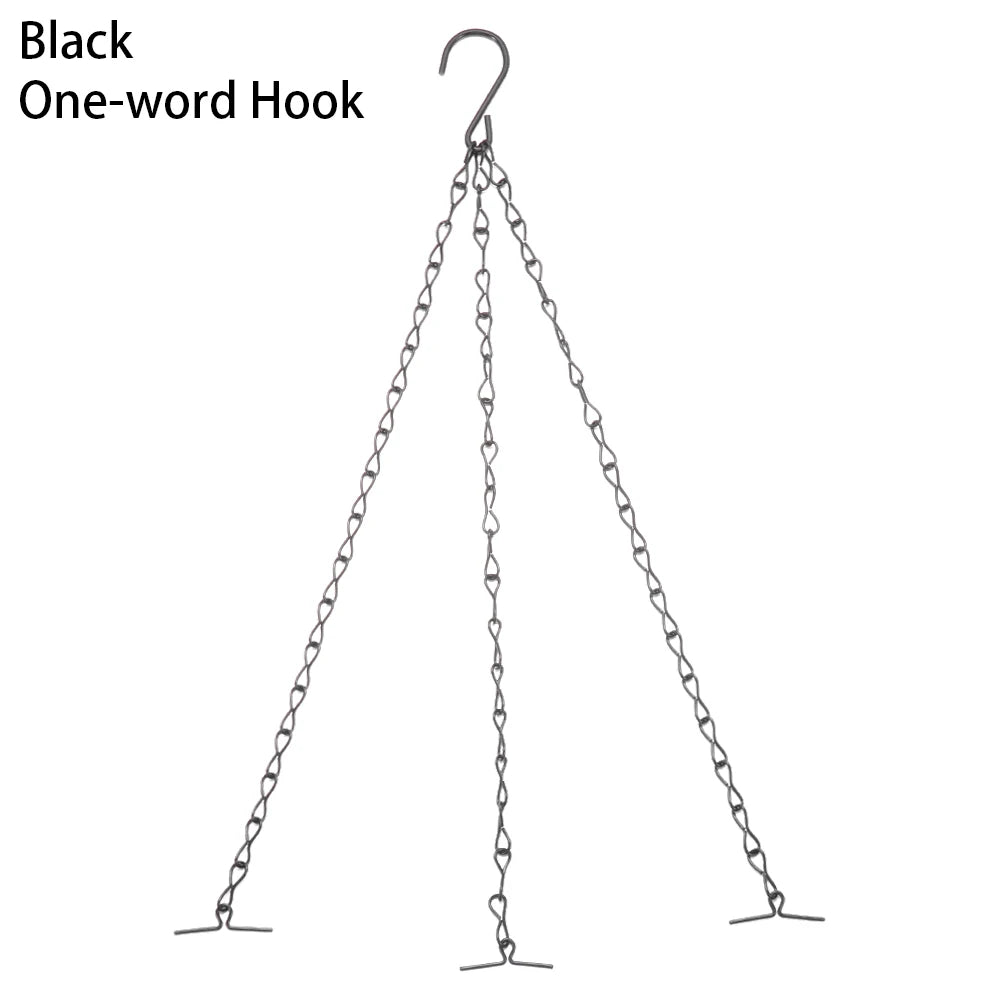 Hanging Basket Chain Flower Pot Hanging Chain Replacement Plant Hangers Flower Pot Bird Feeders Hanging Basket Chain Hang Hooks
