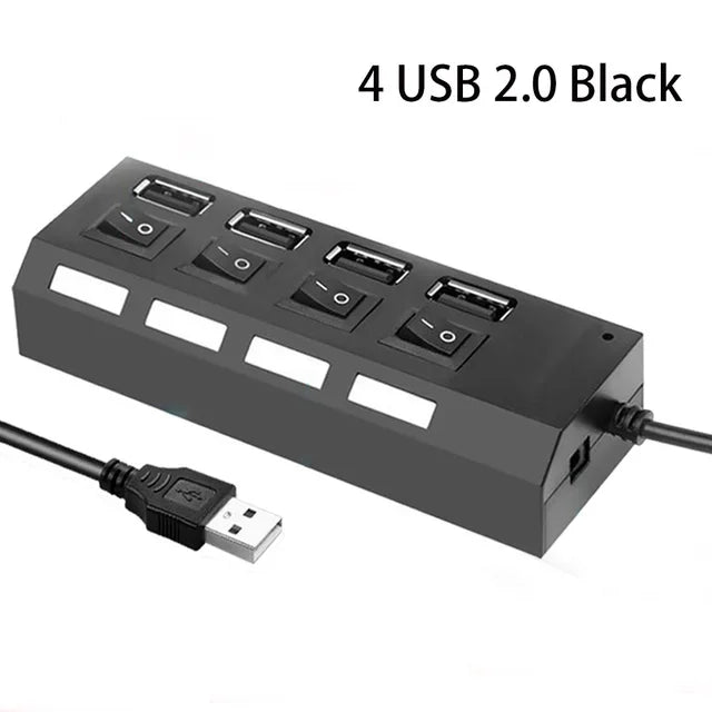 Hub USB Adaptateur USB Multi Ports UtiliserUSB 2.0 PC Ordinateur Accessoires Commutateur USB pour Ordinateur Portable