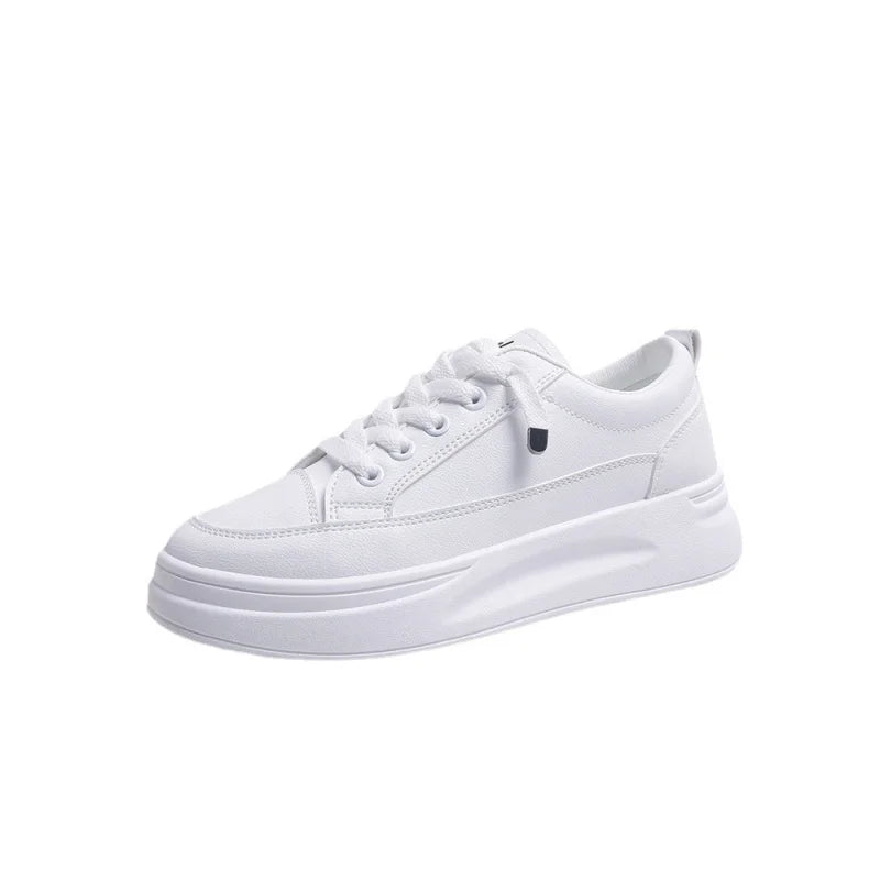Women's White Sneakers for Summer2025Spring Season Internet Celebrity Sneakers Versatile Hot Style Spring and Autumn New Dad Sho
