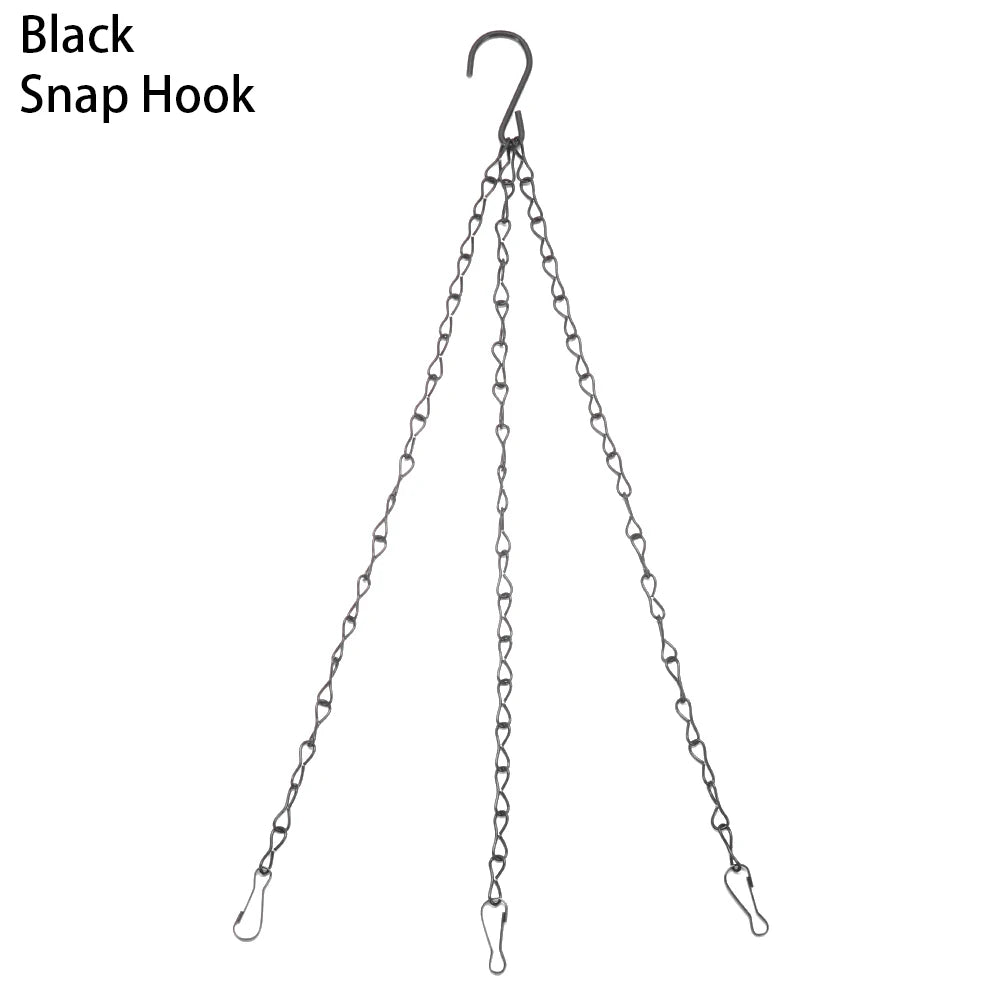 Hanging Basket Chain Flower Pot Hanging Chain Replacement Plant Hangers Flower Pot Bird Feeders Hanging Basket Chain Hang Hooks