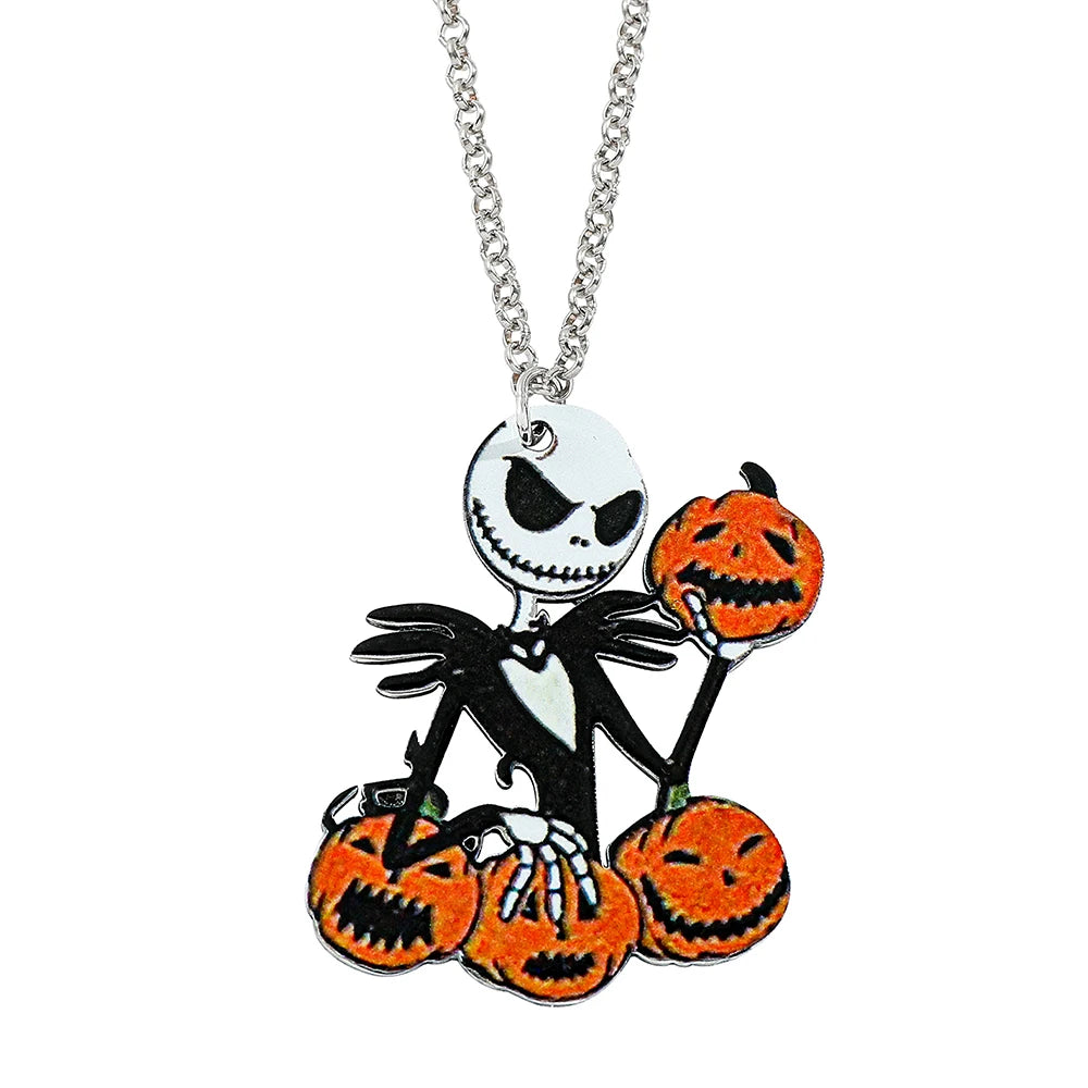 Disney Anime Character Jack Skellington Keychain The Nightmare Before Christmas Pendant For Friends Halloween Jewelry Gifts