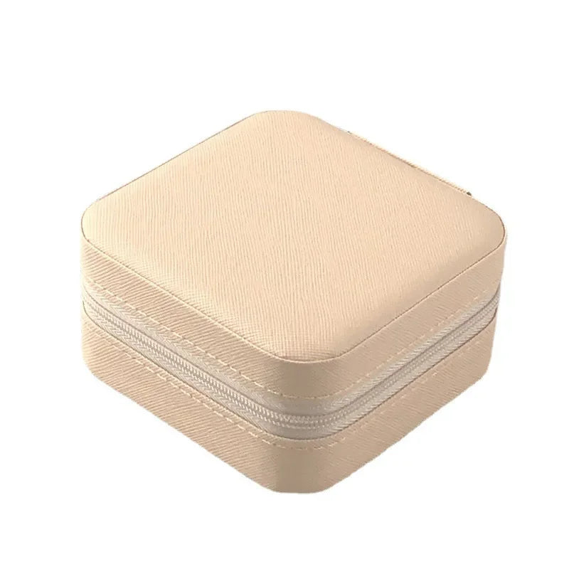 Square Mini Ring Box Portable Stud Earrings Jewelry Storage Multifunctional Storage Box Jewelry Organizer 쥬얼리박스
