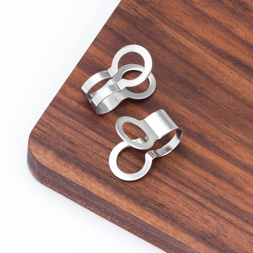 50 Pcs Stainless Steel Bead Chain Buckle Pendant Clasp Tail End Connection Buckle DIY Necklace Clasp Jewelry Accessories