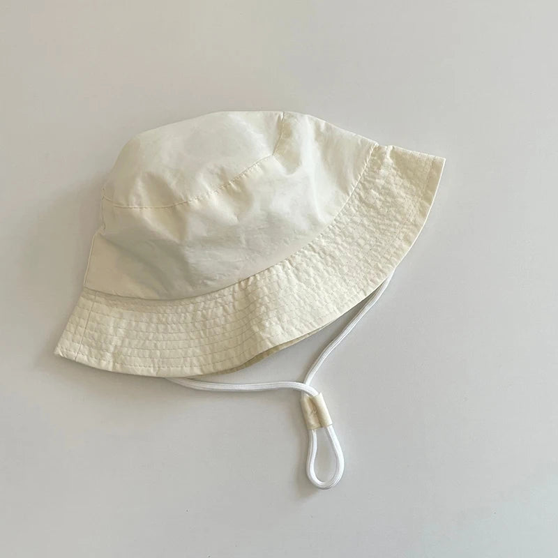 Cotton Kids Hats Baby Toddler Children Solid Bucket Caps Boys Girls Soft Breathable Outing Sun Hats Summer Chic Panama Caps 1-6Y