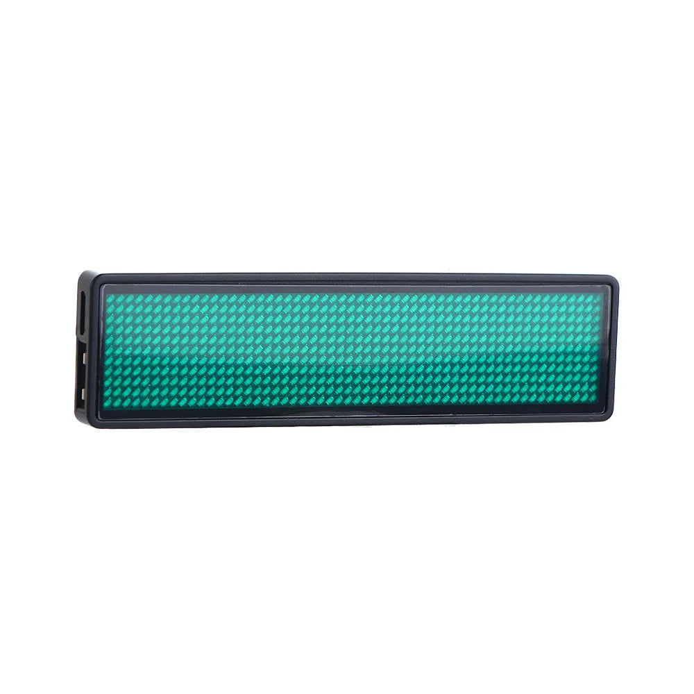 Rechargeable Bluetooth Digital LED Badge Insignia DIY Programmable Scrolling Message Board Mini LED Display LED Name Tag