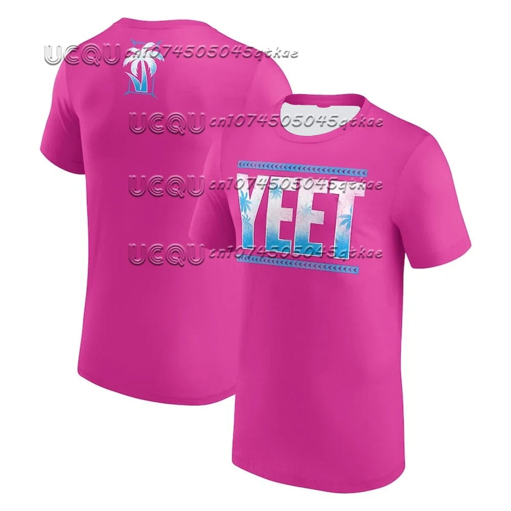 2025 J-Jey Uso Yeet Wrestling Sports T-Shirt Men Hot Sale New Summer Women Short Sleeve Tops Shirts Children TOPS