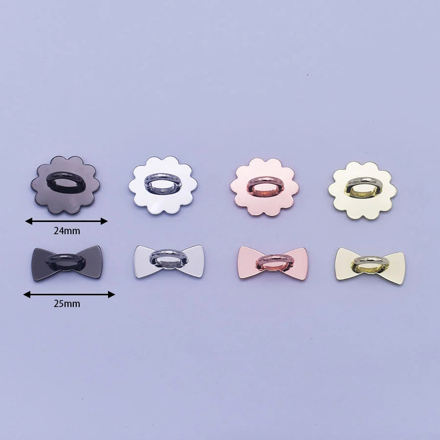 1/5PCS 2/2.4/2.5CM Cute Adhesive Metal Heart Sun Bow Phone Charm Holder Sticking Hooks Phone Case Finger Ring Buckle Accessory