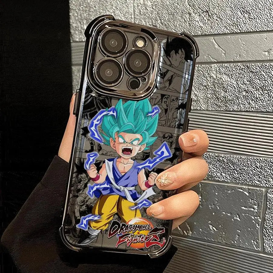 Phone Case for iPhone 15 11Pro 16Plus XS MAX 15Pro Max 11 13 16 XR 14 Pro 12 Soft Cover Cartoon Dragon Ball