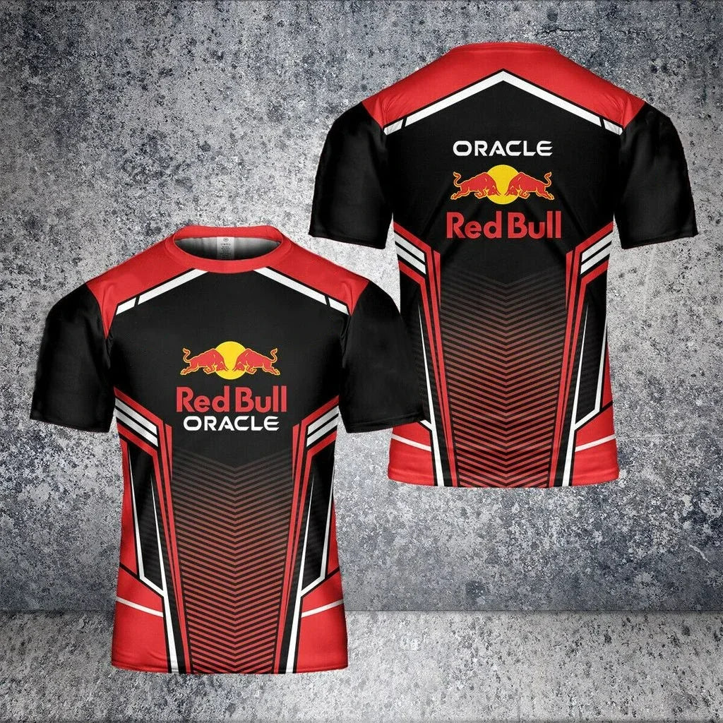 2025 High Quality Short Sleeve T-Shirt Top Y2k Men'S Racing Suit Extreme Outdoor Sports T-Shirt Luxury Brand Red Bull Team Suit