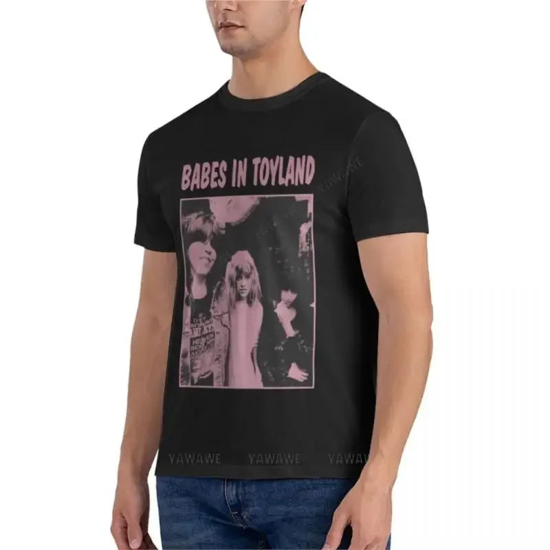 mens t-shirts cotton teeshirt Babes In Toyland Pink Classic T-Shirt men t shirts Men's cotton t-shirt