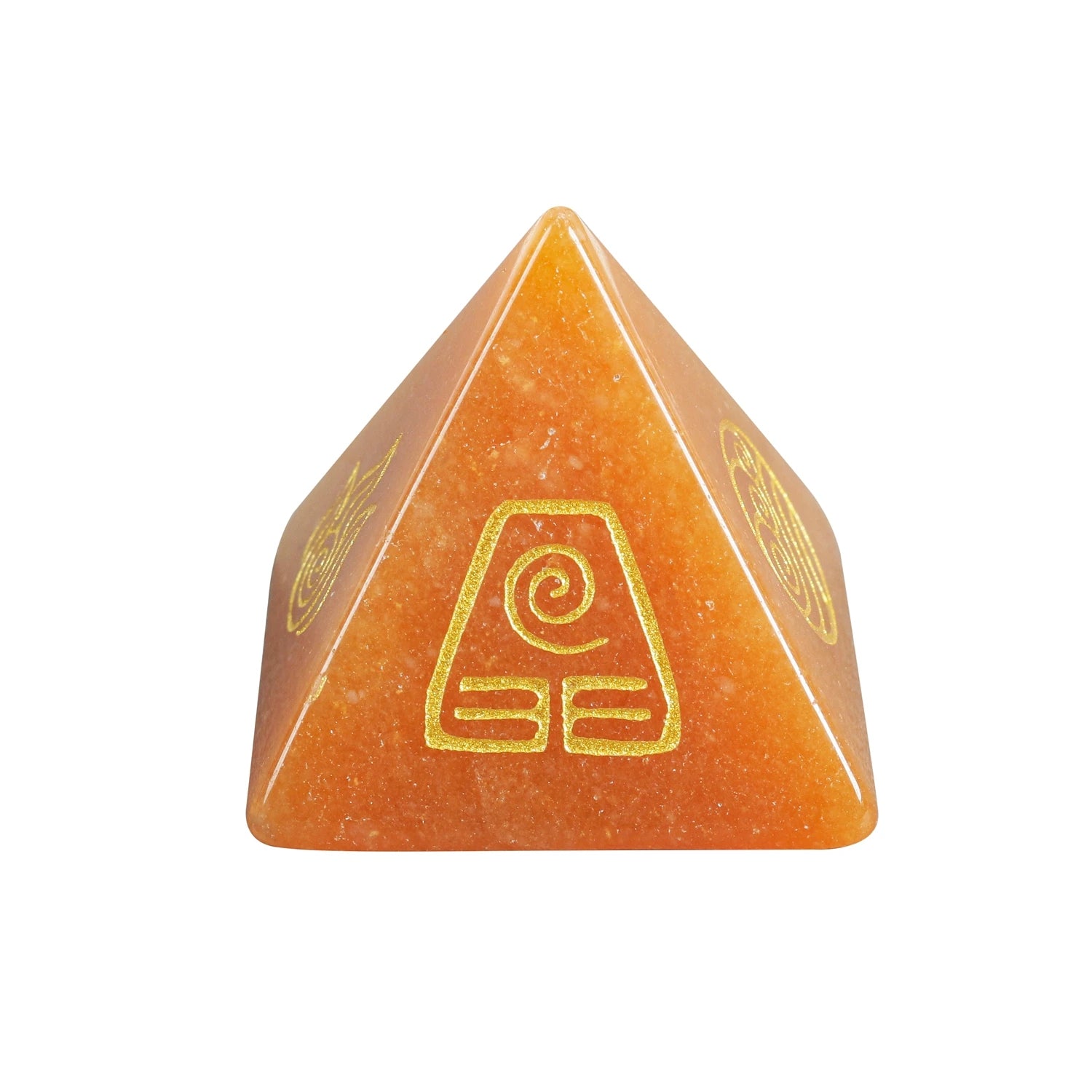 2025 Hot sales Natural Crystal Quartz Amethyst Gem Pyramid Four Element Air Water Fire Earth Symbol Energy Jewelry Healing Stone