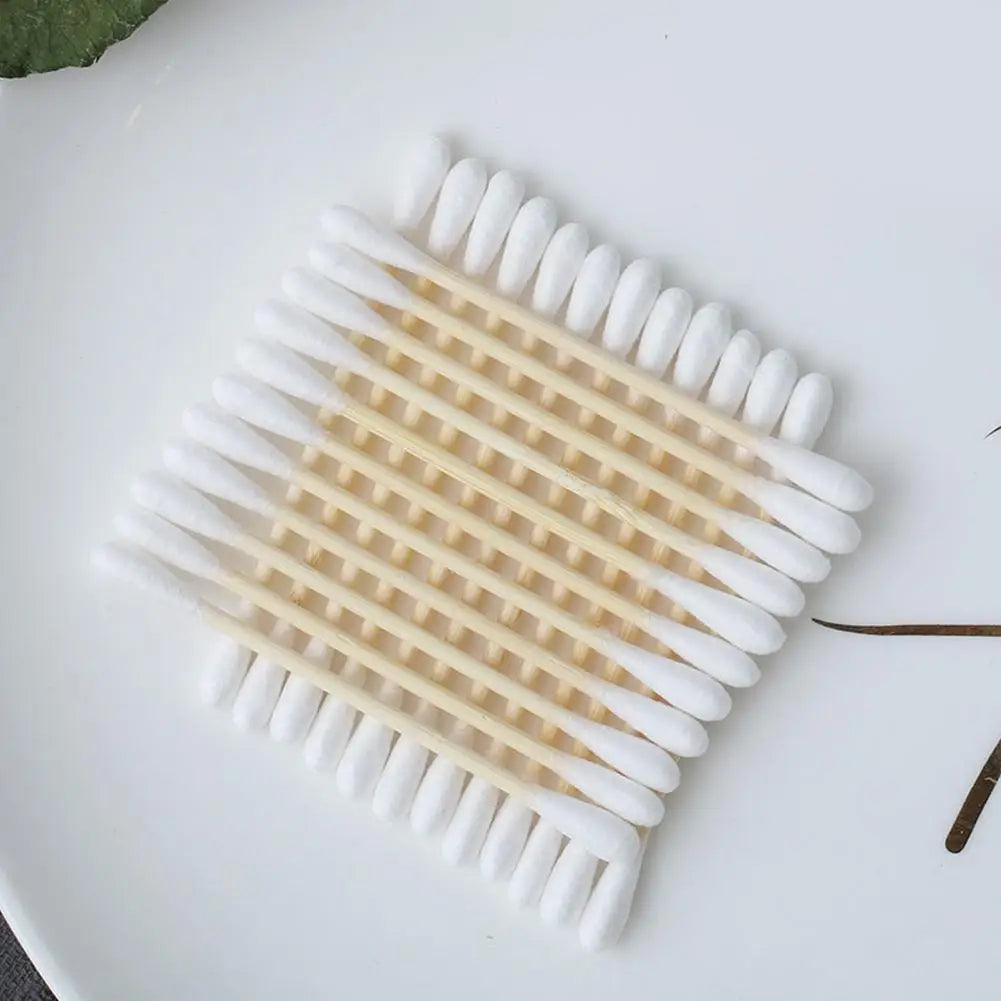 10/100pcs Disposable Cotton Swabs for Beauty Cream Application Makeup Remover Cotton Sticks