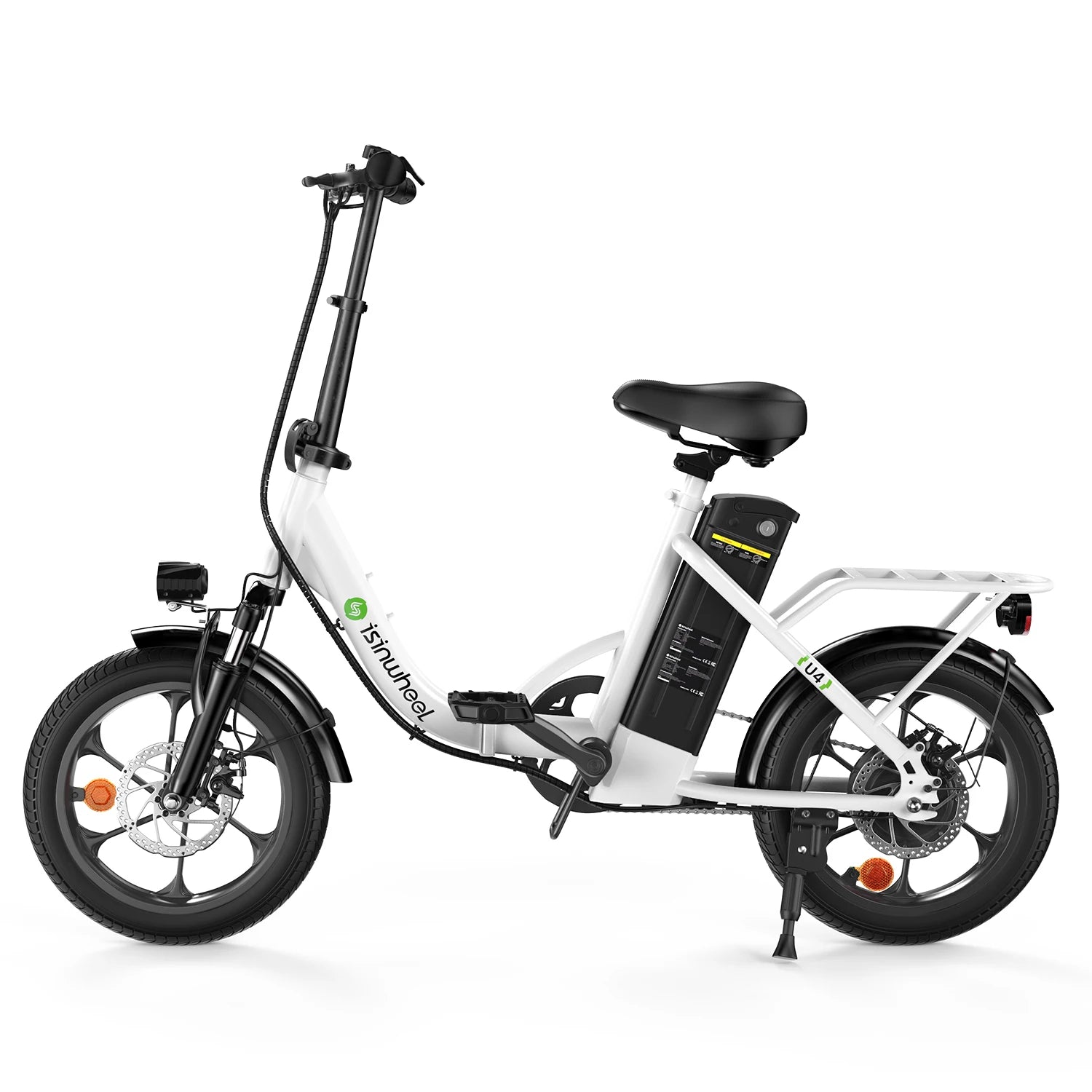 Isinwheel U4 Adult Electric Bicycle,500W city ebike, 36V 10.4AH commuting E-bike, 16  Tire Foldable Electric Bike