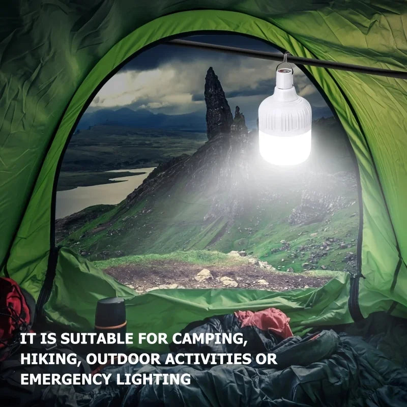 LED Camping Light 20W 40W 80W Powerful For Camping Lighting Bright Energy-saving Lamp Rechargeable Bulbs Outdoor Portable Tent