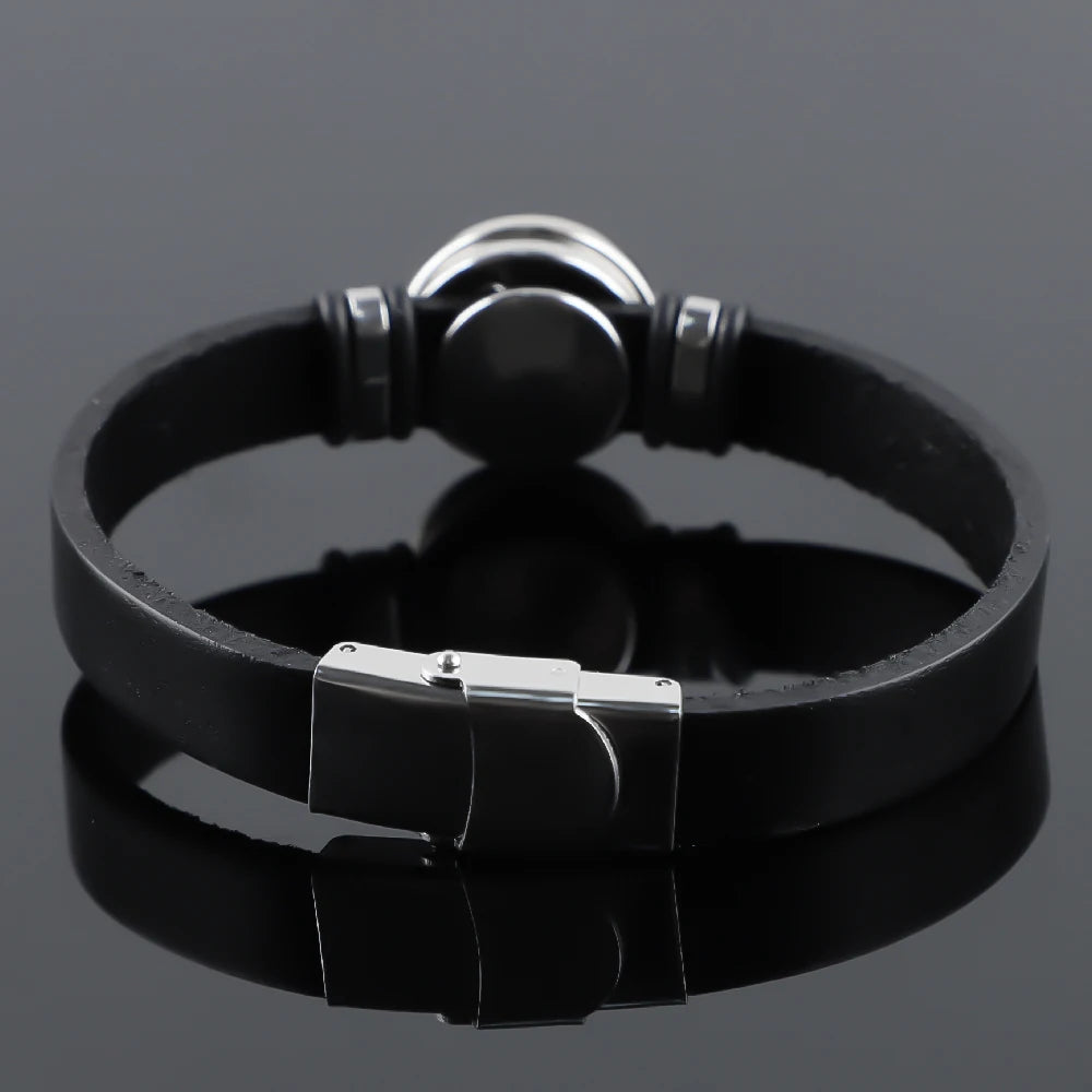 Anime Design Vintage Leather Rope Bracelet Art Multilayer Braided Bracelets Bangles Handmade Charm Jewelry Gift